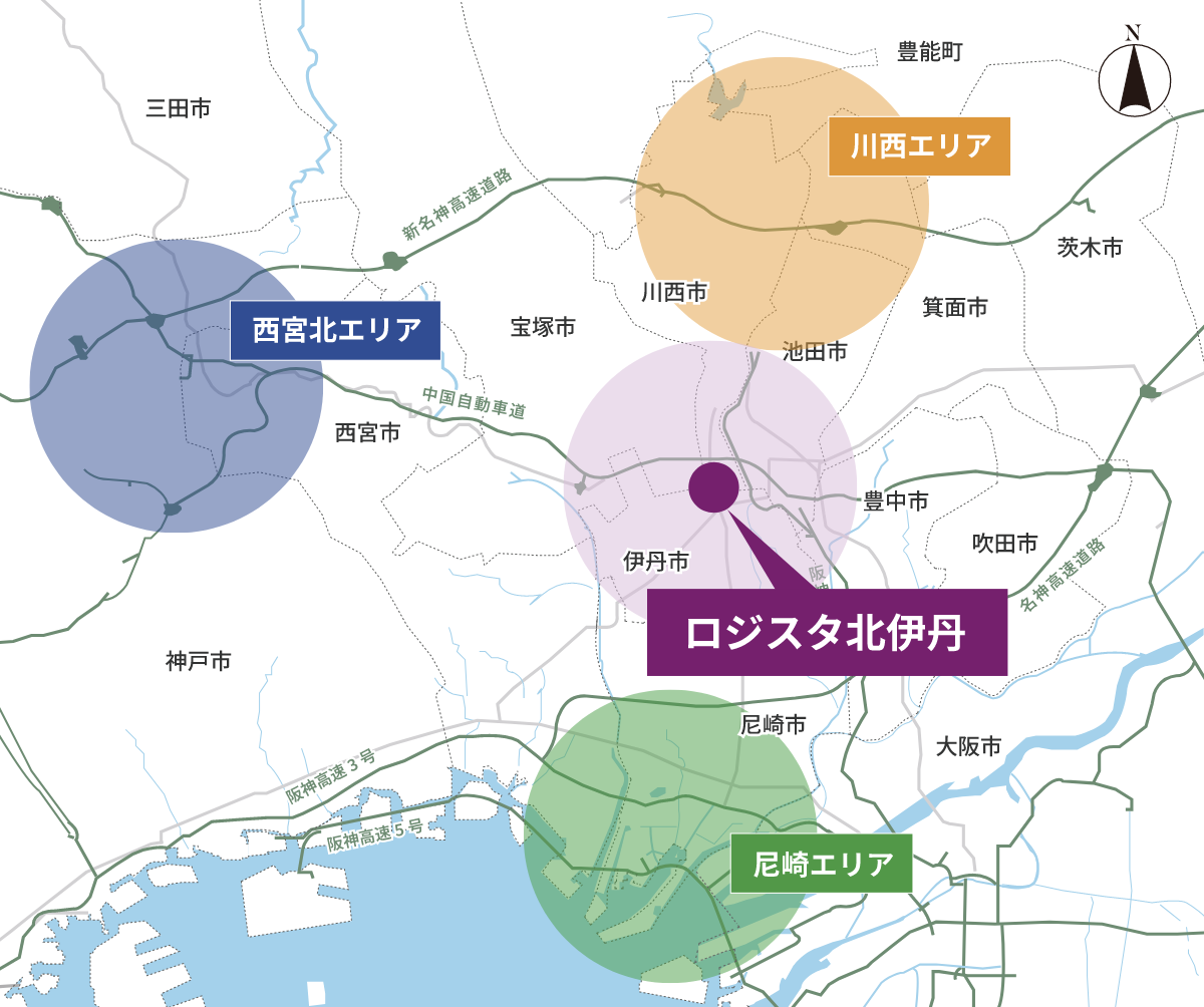 労働者人口のエリア